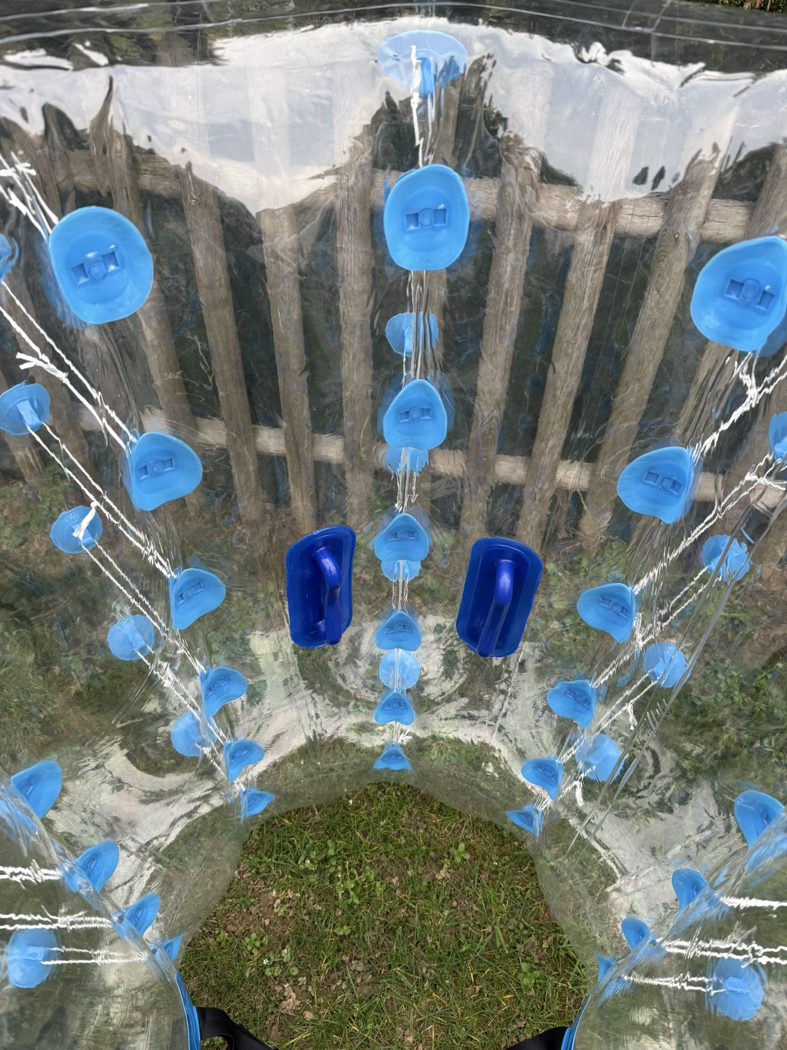 Bubble foot vu du ciel, installation complète sur le terrain