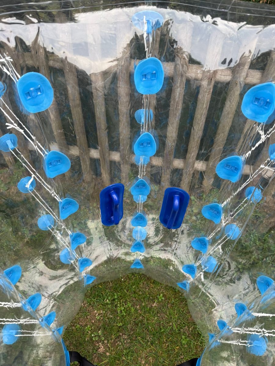 Bubble foot vu du ciel, installation complète sur le terrain